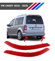 Otozet - VW Caddy Arka Tampon Reflektörü Sol ve Sağ Takım 2016 - 2020