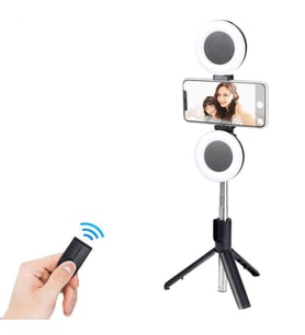 Led Işıklı Fonksiyonel Selfie Çubuğu (Tripod + Monopod + Işık)