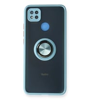 Redmi 9c Kılıf Montreal Yüzüklü Silikon Kapak - Buz Mavi Belirtilmemiş