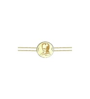Atatürk Silüeti Ve İmzası Kişiye Özel 24 Ayar Has Altın Kaplama Gümüş Bileklik
