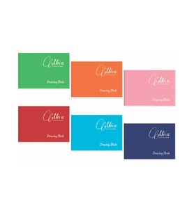 Gıpta Mica Tel Dikişli PP Kapak Perforajlı Resim Defteri 25x35 cm 32 yp