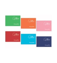 Gıpta Mica Tel Dikişli PP Kapak Perforajlı Resim Defteri 25x35 cm 32 yp