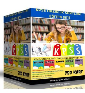 KPSS Hazırlık Kartları Eğitim Seti (750 KART)