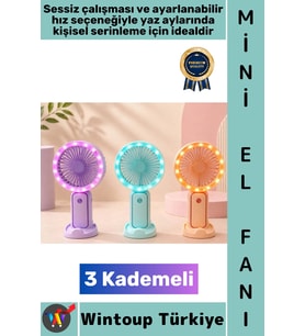 #Vantilatör Seyahat Tipi Kompakt Taşınabilir Hafif Sessiz Çalışma Ev Ofis Yaz Serinleme Sevimli Şık