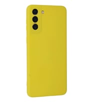 Newface Samsung Galaxy S21 Plus Kılıf Nano içi Kadife Silikon - Sarı