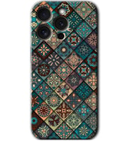 İphone 15 Pro Kılıf HD Desen Baskılı Kılıf - Mandala Desen