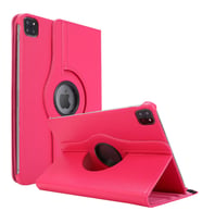 Microsonic Apple iPad Pro 12.9'' 2021 5. Nesil Kılıf (A2378-A2461-A2379-A2462) 360 Rotating Stand Deri Pembe