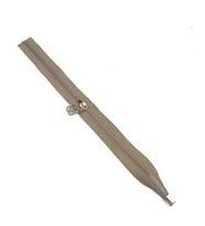 Angel Çanta Aksesuar Tek Stoplu 45 Cm Fermuar Gümüş Metal Bej Renk