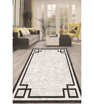 Dijital Kaymaz Taban Yıkanabilir Modern Renkli Salon Halısı Mutfak Halısı Yolluk ND-HT-363 (Gri)