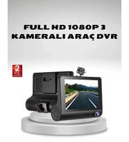 Araç Kamerası 3’lü Full Hd Dvr 1080p Gece Görüşlü Ve G-sensörlü
