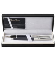 SCRIKSS 78 DOLMAKALEM+TÜKENMEZ KALEM LACİVERT LÜKS KUTUDA