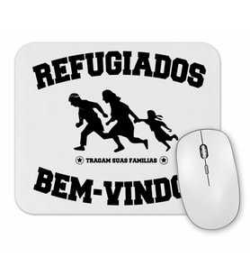 Refugiados Branca Mouse Pad