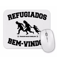 Refugiados Branca Mouse Pad