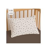 %100 Pamuklu Bebek Yastık Kılıfı 35x45 ( 2 Adet )