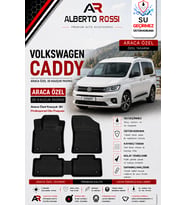 VOLKSWAGEN CADDY 2010 - 2015 Araca Özel Kauçuk 3D Profesyonel Oto Paspası