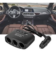 Üniversal 3lü Çakmak Soketi 120W Çakmaklık Çoğaltıcı 2 Usb Araç Şarj Cihazı Çakmak Çoklayıcı 12v/24v
