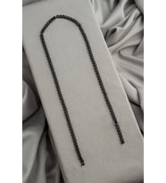 Hematit Doğal Taş Mat Siyah Daire Kesim 4x4mm Dizi