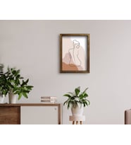 BK Home Doğal Masif Ahşap Çerçeveli Tablo 45x65cm-57