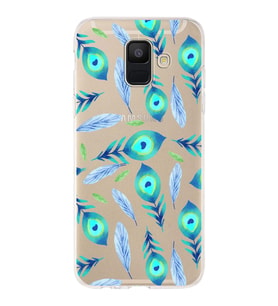 PrintiFy Samsung Galaxy A6 Plus 2018 ile Uyumlu 1mm Slim Fit Nazar Boncuğu 3 Baskılı Şeffaf  Kılıf