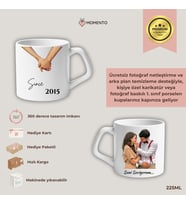 Kişiye Özel Fotoğraflı Baskılı Kupa – 225ml Hediye Kupa (Doğal Beyaz)