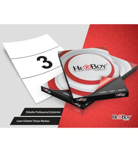 Herboy HB-1003 Beyaz Lazer Etiket A4, 210mm x 99mm