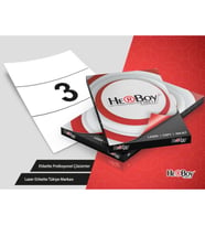 Herboy HB-1003 Beyaz Lazer Etiket A4, 210mm x 99mm