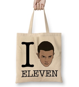 Stranger Things I Love Eleven Bez Çanta Uzun Saplı