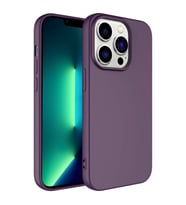 Lexroo iPhone 14 Pro Max Kılıf Kamera Korumalı Mara Lansman Kılıf - Koyu Mor