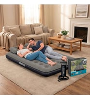 Bestway Ultra Queen 2 Kişilik Şişme Yatak + El Pompası ve Yastık Hediyeli 191x137x22cm 671GZ BW146