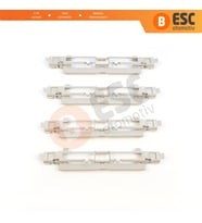 Opel Astra H 2004-2014 Zafira B 2005-2015 5187877 5187878 İçin 4 Adet Tavan Ray Oluk Çıta Kapağı Bej