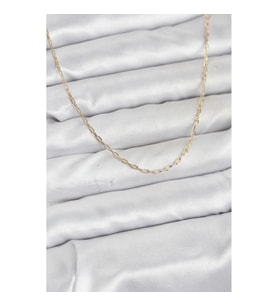 Mey İthalat® CM 14K Gold Renk Ataç Zincir Model 60 cm Kadın Kolye