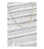Mey İthalat® CM 14K Gold Renk Ataç Zincir Model 60 cm Kadın Kolye