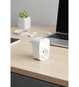 Tekli Yüksek Voltaj Korumalı Duvar Prizi 2x Type-c 1x Usb Çıkışlı Priz Grup Priz Çoğaltıcı Beyaz