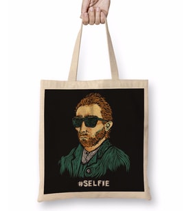 Van Gogh Master Of The Selfie Bez Çanta Uzun Saplı