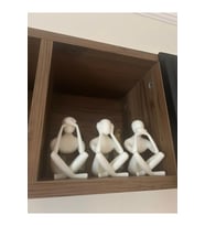 3'lü Set Meditasyon Modern Biblo Masa Üstü biblo, Görmedim Duymadım Bilmiyorum Hean Speak See