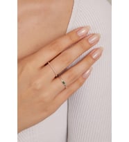 Elika Silver 925 Ayar Gümüş Burgu Model İkili Yüzük Set