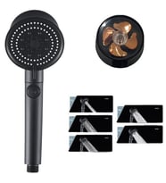 Stop Start Düğmeli Su Tasarruflu 4 Modlu Filtreli Turbo Fanlı Yeni Nesil Yüksek Basınçlı Duş Başlığı
