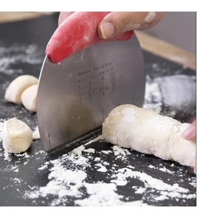 Paslanmaz Çelik Hamur Kesme ve Şekillendirme Spatulası