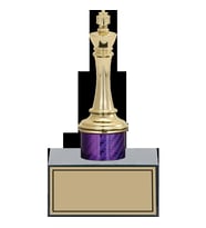 ODAK KUPA - Figürlü Kupalar - Satranç Figürlü Kupalar FG-002 C - 17 cm