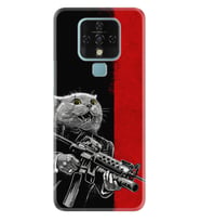 Tecno Camon 16 18P Pova Pova 3 Pova Neo Kılıf Desemli Silikon Çılgın Kedi 1674