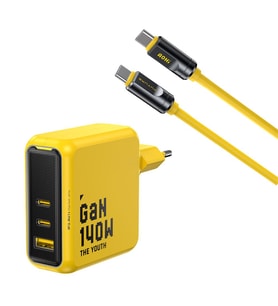 Aohi Youth 140W 3 Portlu Şarj Adaptörü, 240W 8K Süper Hızlı Şarj/Data Kablosu Seti