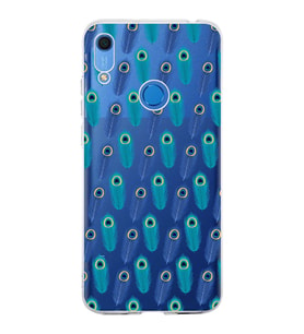 PrintiFy Huawei Y6 2019 ile Uyumlu 1mm Slim Fit Nazar Boncuğu 4 Baskılı Şeffaf  Kılıf