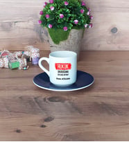 Hukuk Okuduğumu Söylemiş Miydim Türk Kahvesi Fincanı Lacivert Hukukçuya Hediye