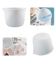 Epoksi Reçine Silikon Beaker Döküm Karıştırma Kabı Uçlu 1000 ML