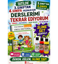 3.Sınıftan 4.Sınıfa Geçenler İçin Tatilde Derslerimi Tekrar Ediyorum (Slime Set Hediyeli)