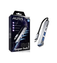 Auris 5-in-1 USB-C Super Hub USB 3.0 - Hızlı ve Çok Yönlü Çözüm