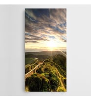 Dağdan Geçen Yol Panoramik Kanvas Tablo