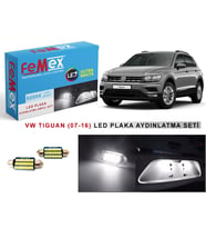 Volkswagen Tiguan (2007-2016) LED Plaka Aydınlatma Ampul Seti FEMEX Parlak Beyaz