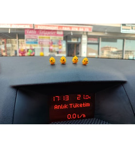Otomobil Aksesuarı Dikiz Aynası Aksesuarı Dikiz Aynası Süsü Civciv Mini Set Civcivler