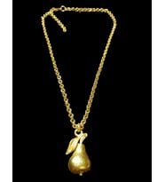 THİNBLACK KOLYE ALTIN KAPLAMA ARMUT  KOLYE UÇLU CHOKER TASMA KOLYE